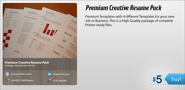 Premium Creative Resume Pack